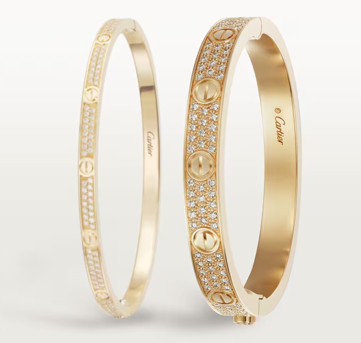 18K Gold Cartier Love Bracelet Diamond Paved - Cartier Jewelry - 3