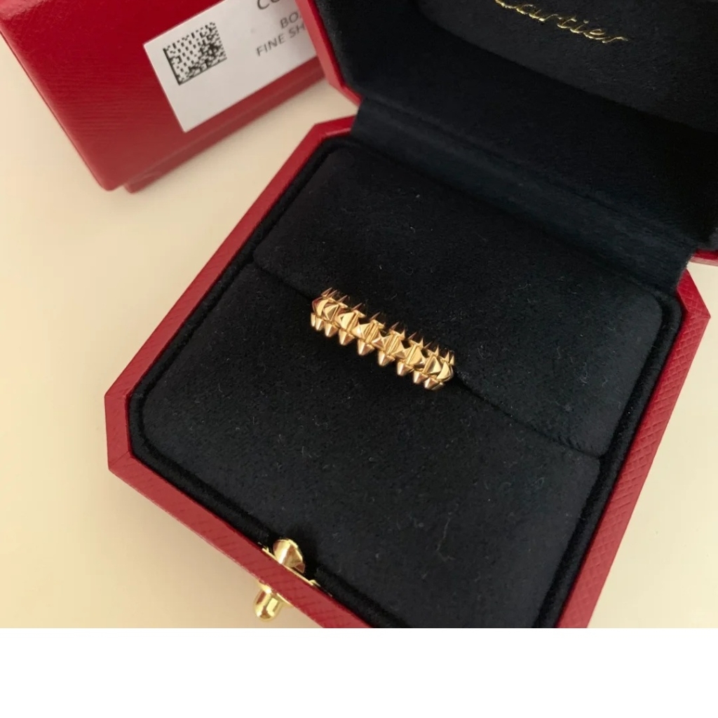 18K Gold Clash De Cartier Ring Small Medium Large Diamonds - Cartier Jewelry - 1