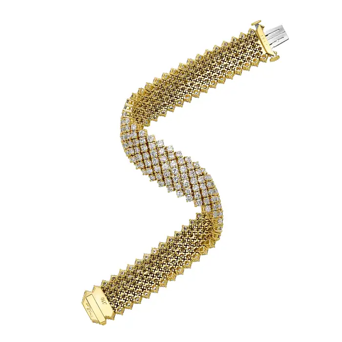 Cartier Diamond Eternity Bracelet Soft 18K Yellow Gold