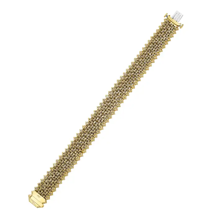 High End Cartier Eternity Bracelet 18K Yellow Gold Copy