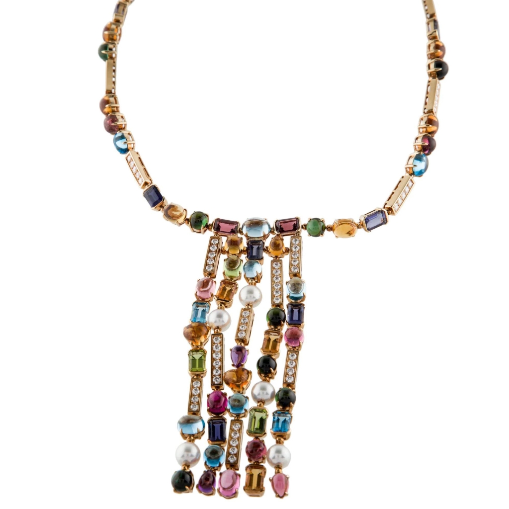 Bulgari 18K Multistone Allegra Collar Necklace